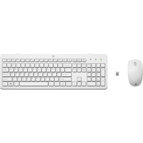 HP Tastatur+Maus 230 Kabellos Weiß Deutsch