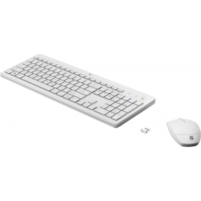 HP Tastatur+Maus 230 Kabellos Weiß Deutsch