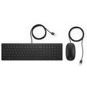 HP Tastatur 400 Pavilion +Maus Set Kabelgebunden Schwarz USB