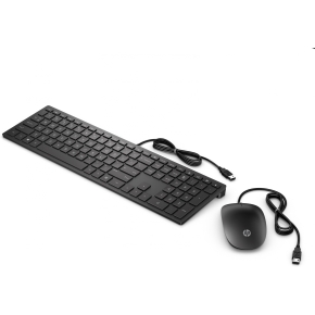 HP Tastatur 400 Pavilion +Maus Set Kabelgebunden Schwarz USB