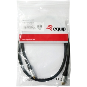 Equip HDMI UHS E.Gewebe 2.1 A-A St/St 1.0m 8K60Hz HDR sw