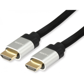 Equip HDMI UHS E.Gewebe 2.1 A-A St/St 2.0m 8K60Hz HDR sw