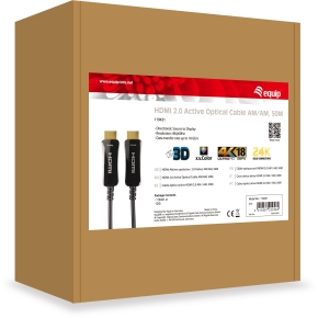 Equip HDMI PHS Ethernet 2.0 A-A St/St 50.0m 4k60Hz HDRopt.sw