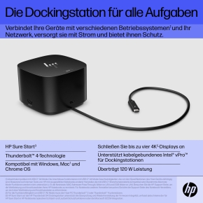 D HP ZBook Thunderbolt Dock G4 120W