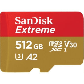 CARD 512GB SanDisk Extreme MicroSDHC 190MB/s +Adapter