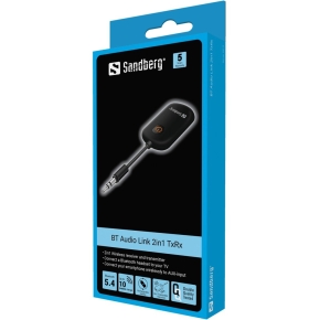 Sandberg 450-12 Bluetooth Audio Link Transmitter 2in1 TxRx Schwarz