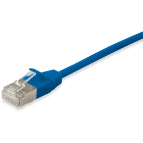 Equip Patchkabel Cat6A F/FTP 2xRJ45 0.50m blau Slim LSZH Polybeutel