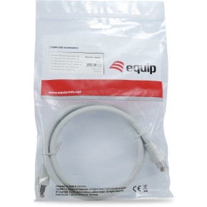 Equip Patchkabel Cat8.1 S/FTP 2xRJ45 0.50m grau LSZH Polybeutel