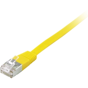 Equip Patchkabel Cat6A U/FTP 2xRJ45 0.50m gelb Flach LSZH Polybeutel