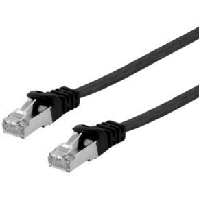 Equip Patchkabel Cat6A U/FTP 2xRJ45 0.50m sw Flach LSZH Polybeutel