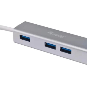 Equip USB-Hub 4-Port 3.2/C->4x3.0 5Gbps o.Netzteil si