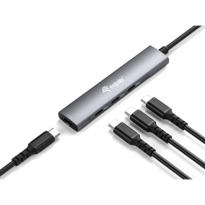 Equip USB-Hub 4-Port 3.2/C->4x3.0 5Gbps o.Netzteil gr