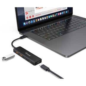 Equip USB-Hub 4-Port 3.2/C->2xUSB-C 2xUSB-A 10Gbps o.Netz.sw