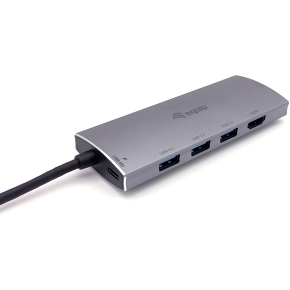 Equip Dock USB-C->HDMI.3xUSB3.0.SD.TF.60WPD 15cm si