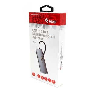 Equip Dock USB-C->HDMI.3xUSB3.0.SD.TF.60WPD 15cm si