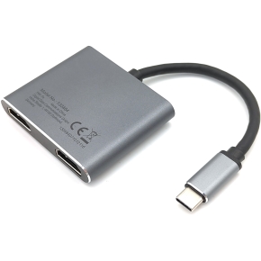 Equip Dock USB-C->2xHDMI.USB 3.0.100WPD 15cm si