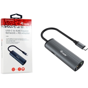 Equip Dock USB-C->GbE.100WPD3.0 15cm gr