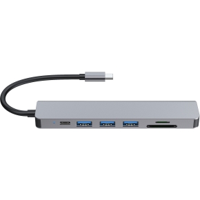 Equip Dock USB-C->HDMI.3xUSB3.0.SD/TF.100WPD 25cm si
