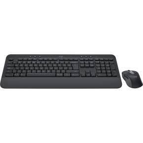 Logitech MK650 Advanced - Tastatur-und-Maus-Set - kabellos - 2,4 GHz - Graphite QWERTZ DE