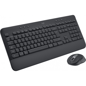 Logitech MK650 Advanced - Tastatur-und-Maus-Set - kabellos - 2,4 GHz - Graphite QWERTZ DE