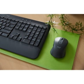 Logitech MK650 Advanced - Tastatur-und-Maus-Set - kabellos - 2,4 GHz - Graphite QWERTZ DE