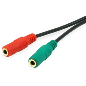 Equip Audiokabel 3.5mm 1x/2x St/Bu 0.15m Y-Kabel