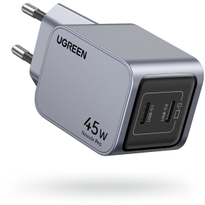 UGREEN Nexode Pro 45W Dual USB-C GaN Fast Charger EU gray