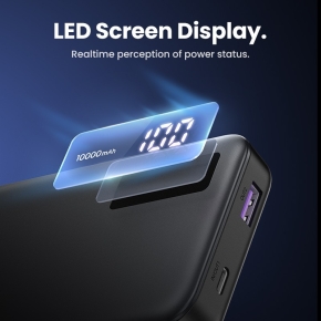 10000mAh Two-way Fast Charging Powerbank Black