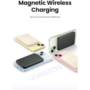 10000mAh Mini Powerbank Wireless 20W with MagSafe white