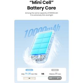 10000mAh Mini Powerbank Wireless 20W with MagSafe white