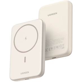 5000mAh Mini Powerbank Wireless 15W with MagSafe white