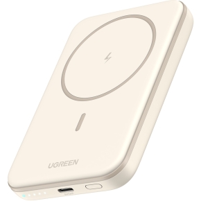 5000mAh Mini Powerbank Wireless 15W with MagSafe white