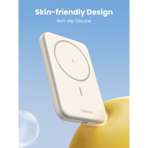 5000mAh Mini Powerbank Wireless 15W with MagSafe white
