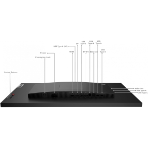 68,6cm /27 (2560x1440) Lenovo ThinkVision P27h-30 4ms DP USB-C Black