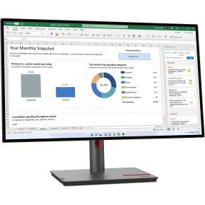 68,6cm /27 (2560x1440) Lenovo ThinkVision P27h-30 4ms DP USB-C Black