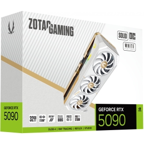 RTX 5090 32GB Zotac Gaming Solid OC GDDR7 3Fan white