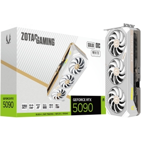 RTX 5090 32GB Zotac Gaming Solid OC GDDR7 3Fan white