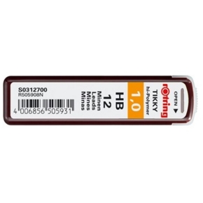 ROTRING Feinmine Dose Feinminen 12 Stück 1.0 HB