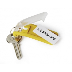 DURABLE Schlüsselanhänger Key Clip 6 Stück gelb