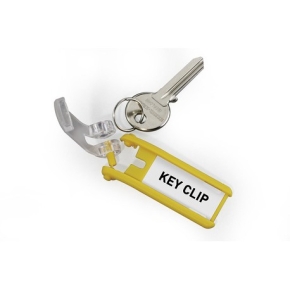 DURABLE Schlüsselanhänger Key Clip 6 Stück gelb