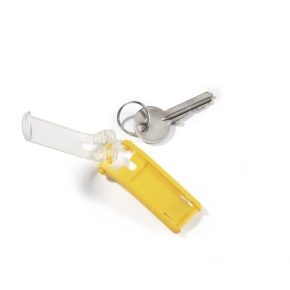 DURABLE Schlüsselanhänger Key Clip 6 Stück gelb