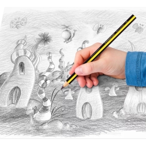 STAEDTLER Bleistift NC jumbo 2 ST Blisterkarte HB Dreikant