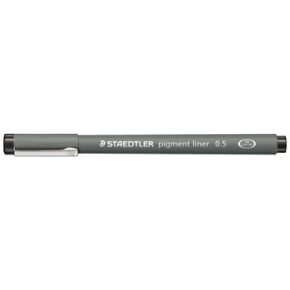 STAEDTLER pigment liner 0.5mm schwarz 10 Stück
