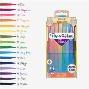 PAPER MATE Faserschreiber Flair M 0.7mm 16er Etui sortiert Blister