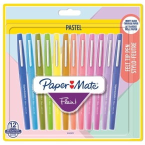 PAPER MATE Faserschreiber Flair 12er PASTELL M 0.7 mm Blister