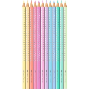 FABER-CASTELL Buntstifte Sparkle Pastell 12er Metalle.
