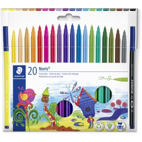 STAEDTLER Fasermaler Noris 20er-Set im Kartonetui 1mm retail