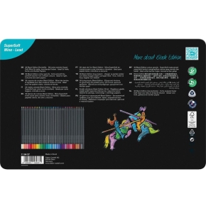 FABER-CASTELL Buntstifte Black Edition 36er Metalletui
