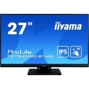 68,6cm/27 (1920x1080) iiyama ProLite T2754MSC-B1AG 16:9 FHD IPS Touch 4ms 60Hz HDMI VGA USB VESA Speaker Black