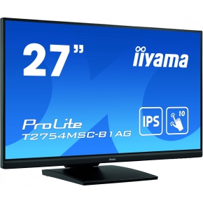 68,6cm/27 (1920x1080) iiyama ProLite T2754MSC-B1AG 16:9 FHD IPS Touch 4ms 60Hz HDMI VGA USB VESA Speaker Black